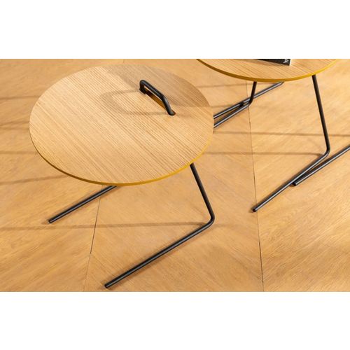 Metis - Natural Natural Nesting Table (3 Pieces) slika 3