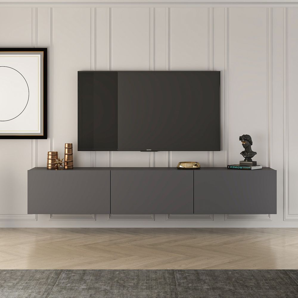 TV Stalak West u antracit boji slika 1