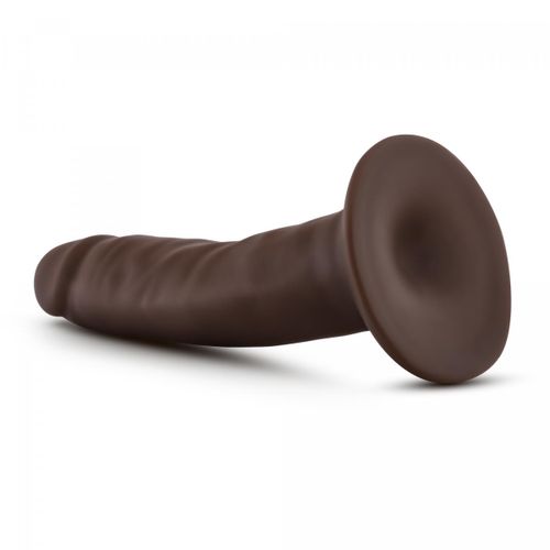 Dildo Dr. Skin, 14 cm, tamno smeđi slika 5