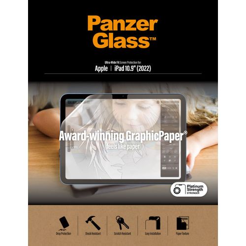 PanzerGlass zaštita za iPad 10.9" (2022) UWF GraphicPaper AB slika 4