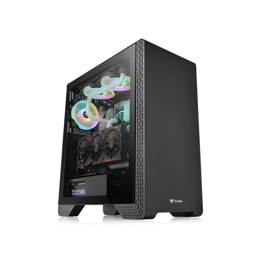 Thermaltake S300 TG Mid tower case, tempered glass, 1x standard fan 120mm slika 1