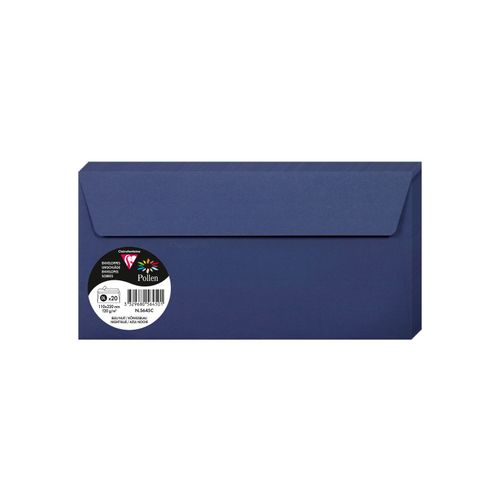 Clairefontaine kuverte Pollen 110x220mm 120gr night blue 1/20 slika 1