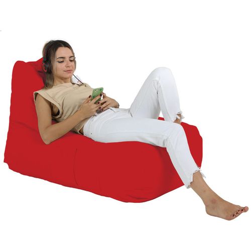 Atelier Del Sofa Vreća za sjedenje, Trendy Comfort Bed Pouf - Red slika 4