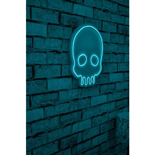 Wallity Ukrasna plastična LED rasvjeta, Skull - Blue slika 11