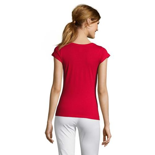 MOON ženska majica sa kratkim rukavima - Crvena, L  slika 4