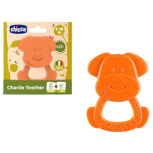 Chicco Glodalica za zube ECO+ Charlie Teether 3-18mj slika 1