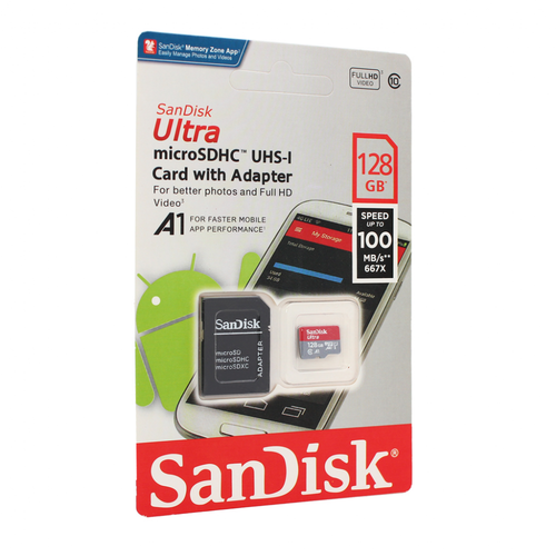 Mem. Kartica SanDisk SDXC 128GB Ultra Micro 100MB/s Class 10 sa adapterom CN slika 1