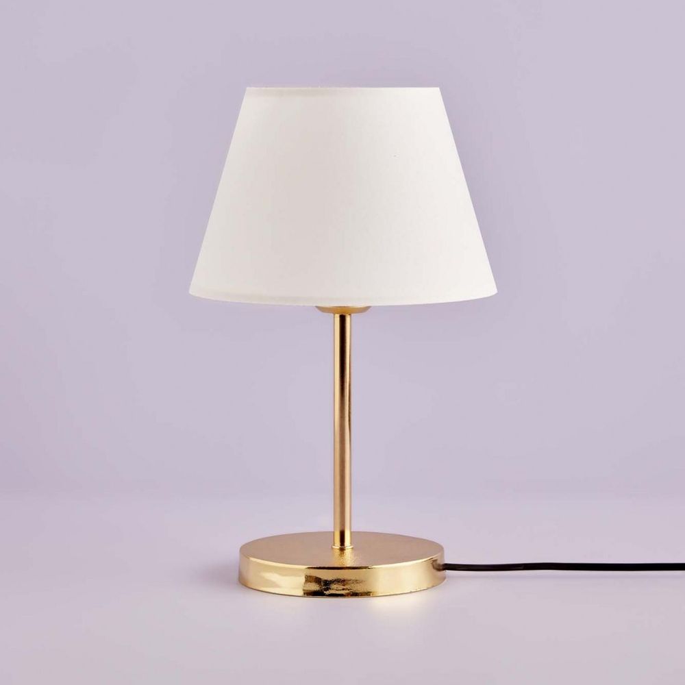 Elegantna Bijela Zlatna Abažur Lampa AYD-3403 slika 1
