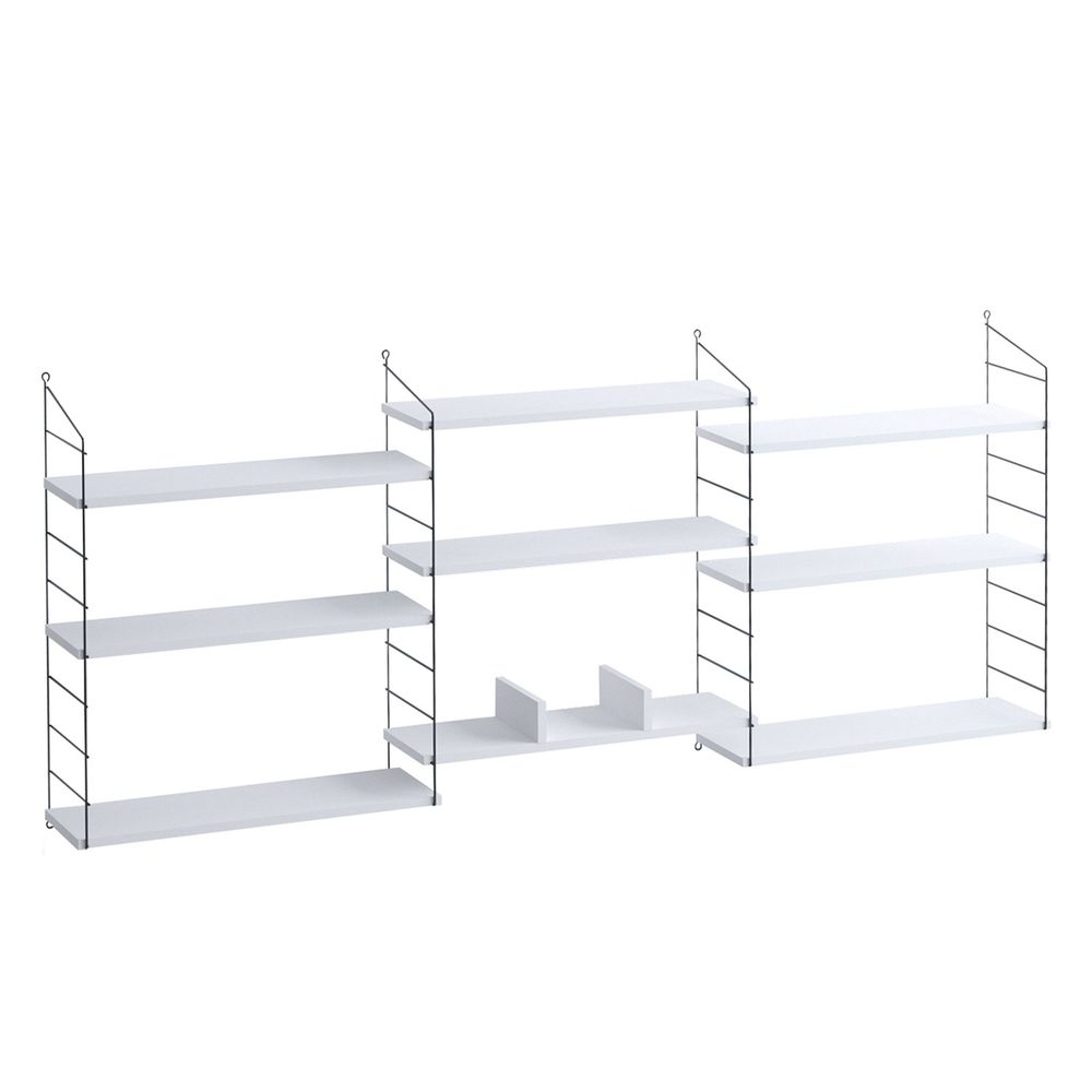 Lungo White Black Bookshelf slika 4