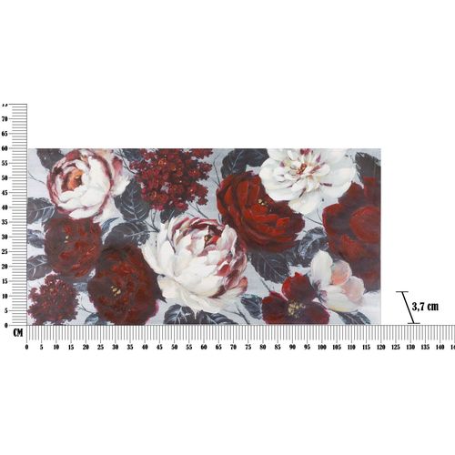 Mauro Ferretti Slika bijeli-crveni cvijet tamna poleđa cm 120x3, 7x60 slika 6