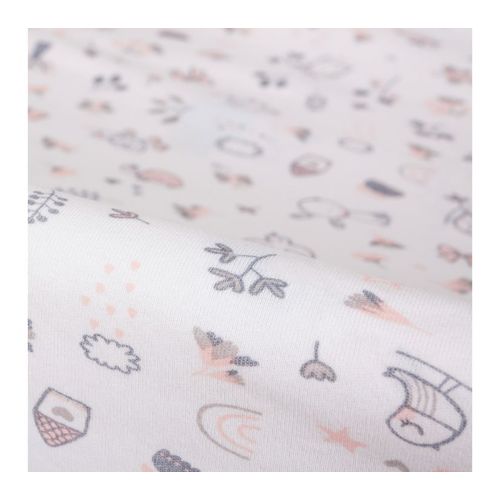 Ceba Baby Navlaka za podlogu za previjanje (50x70-80) 2 kom Light Grey Bird World slika 2