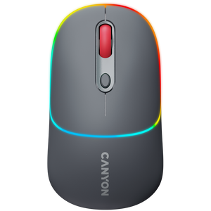 CANYON MW-22, 2 in 1 Wireless optical mouse, Dark grey
