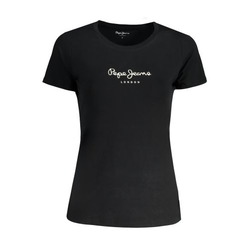 PEPE JEANS WOMEN'S SHORT SLEEVE T-SHIRT BLACK slika 1