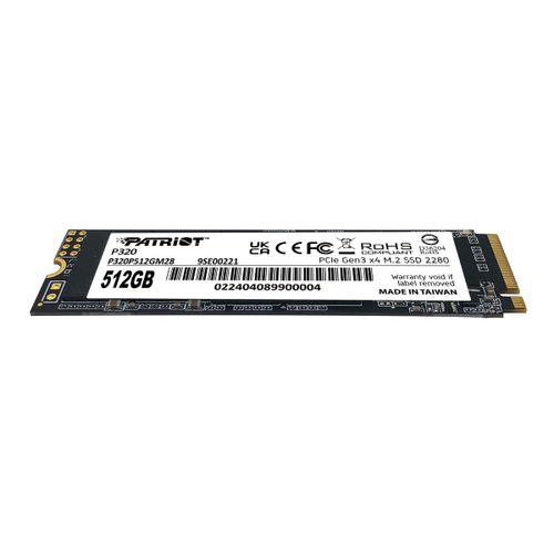 Patriot P320 512GB M.2 NVMe SSD PCIe Gen 3 x4 slika 3