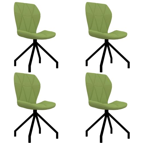 Blagovaonske stolice od umjetne kože 4 kom zelene slika 15