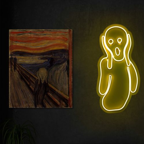 Wallity Ukrasna plastična LED rasvjeta, Scream - Yellow slika 9