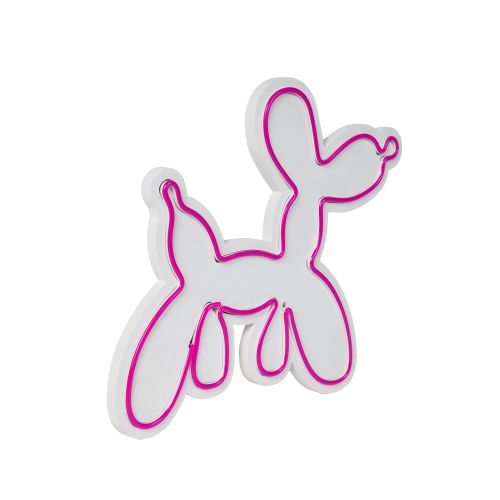 Wallity Ukrasna plastična LED rasvjeta, Balloon Dog - Pink slika 5