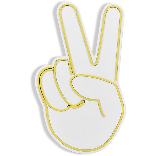 Wallity Ukrasna plastična LED rasvjeta, Victory Sign - Yellow slika 1