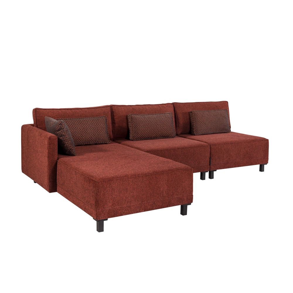 Matris Left - Kamen Crveni Kutni Sofa-Krevet slika 3