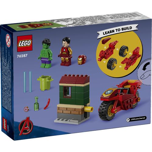 LEGO® SUPER HEROES 76287 Iron Man na motociklu i Hulk slika 2