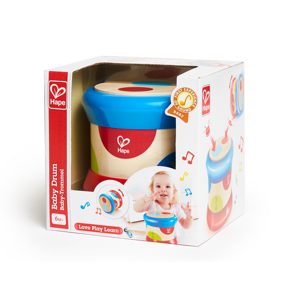 Hape Drveni bubanj Baby Drum E0333B  slika 5