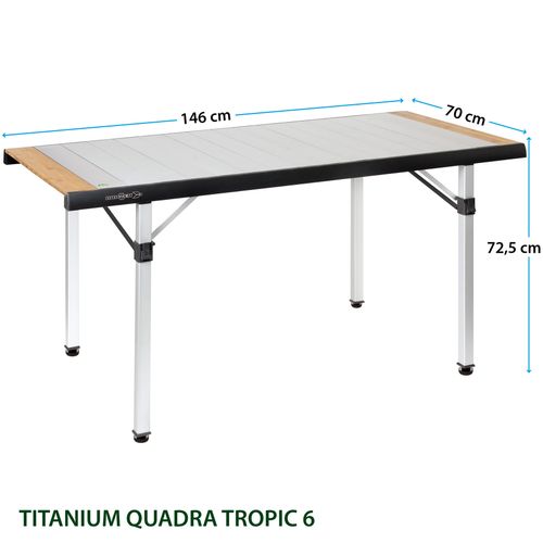 Stol za kampiranje BRUNNER TITANIUM QUADRA TROPIC 0406096N slika 2