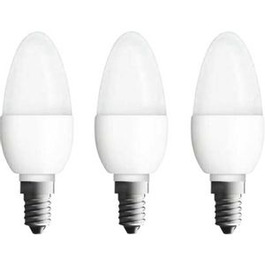 OSRAM 4052899955509 LED Energetska učinkovitost 2021 F (A - G) E14 oblik svijeće 4.9 W = 40 W toplo bijela (Ø x D) 38 mm x 105 mm  3 St.