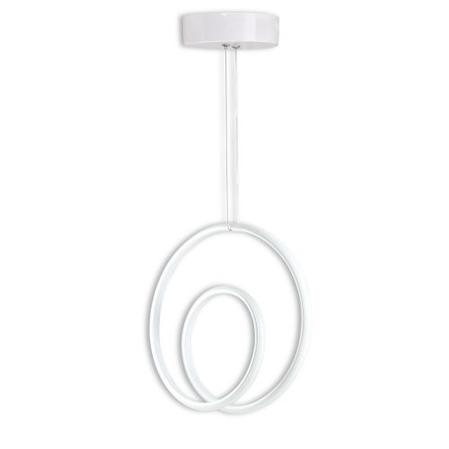 Geminorus White - White Light White Chandelier slika 4