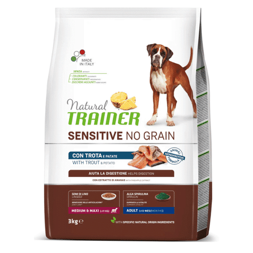 Trainer Natural Sensitive No Grain Medium/Maxi Pastrmka 3 kg slika 1