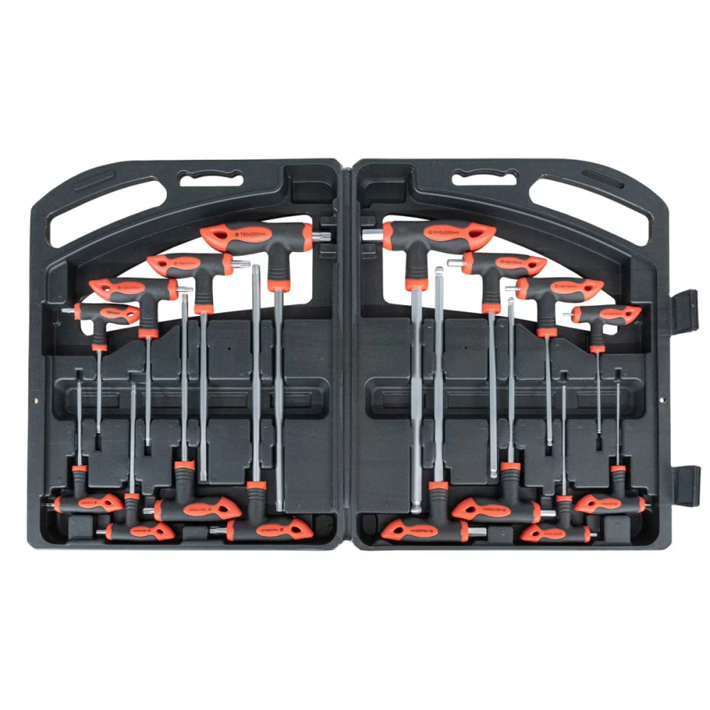 WEBER set torx i imbus ključeva sa T ručkom u PVC kovčegu, 16 komada slika 2