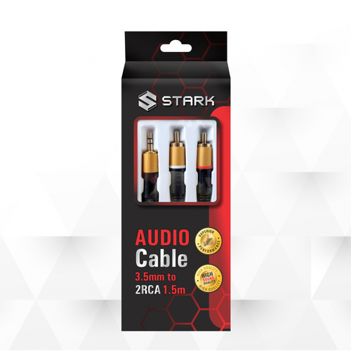 Kabl STARK 3.5mm na 2RCA M-M 1.5m slika 1