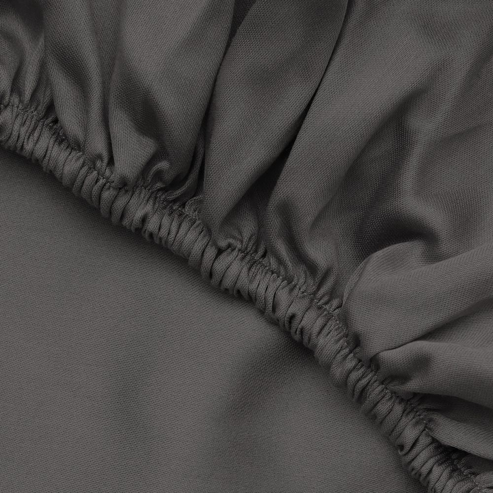 Ranforce Super King Fitted Sheet - Antracitna slika 3