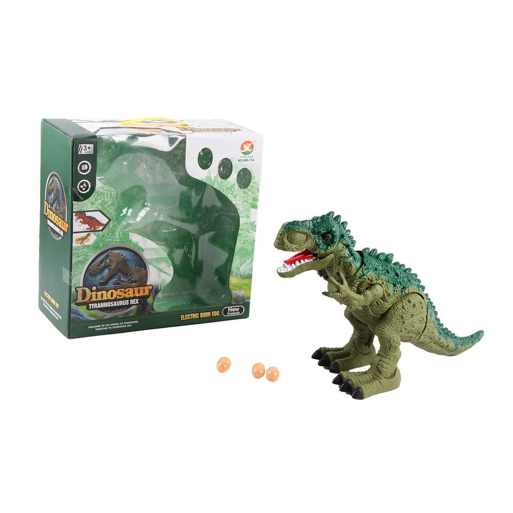 Denis Tyrannosaurus Rex na baterije sa 3 jaja 50cm slika 1
