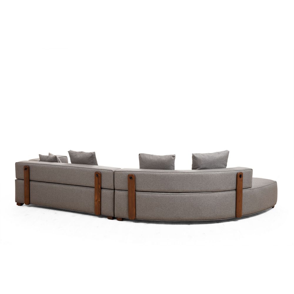 Ugaona Sofa Gondol-1 (CHL-3R) - Siva slika 3