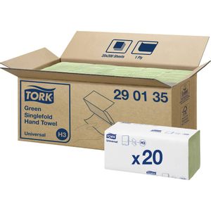 TORK 290135 Zickzack Universal papirnati ručnici (D x Š) 23 cm x 24.8 cm zelena 20 x 200 listova/pakiranje  4000 St.