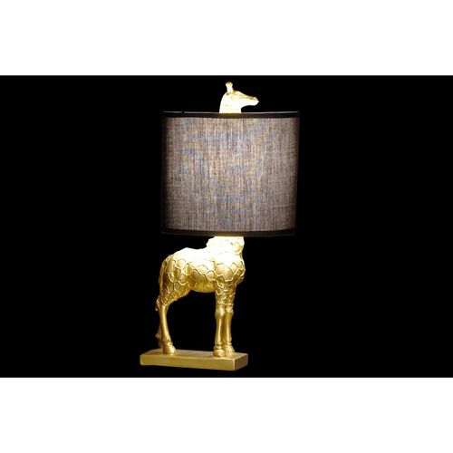 Stolna svjetiljka DKD Home Decor Crna Pamuk Smola 220 V zlatan 40 W Žirafa (23 x 20 x 42 cm) slika 4