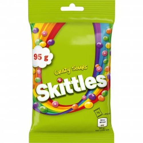 Skittles vrećica Crazy Sours 95g slika 1