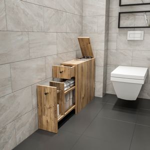 Calencia - Oak Oak Bathroom Cabinet