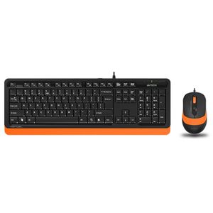 A4 TECH Žična tastatura i miš F1010 Fstyler (Crna/Narandžasta)