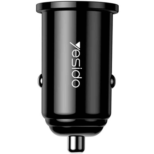 Yesido - Auto punjač (Y38) - USB, QC3.0, FCP, AFC, 20W, 4A - crni slika 1