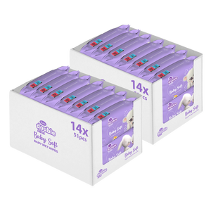 Violeta Baby vlažne maramice s medom i kamilicom 51/1 double pack, 28 komada