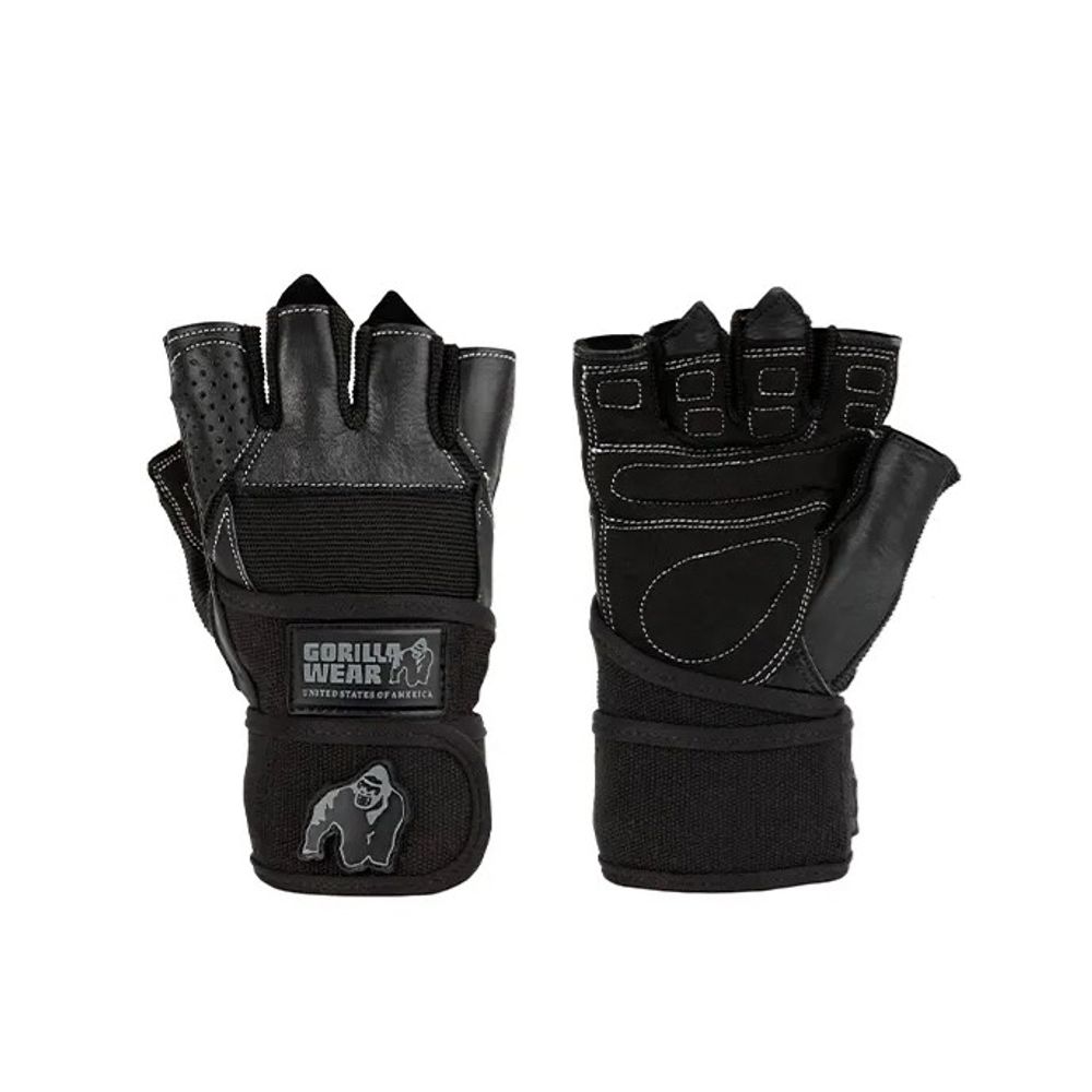 Gorilla Wear DALLAS Rukavice sa steznicima za zglob, Crne slika 1