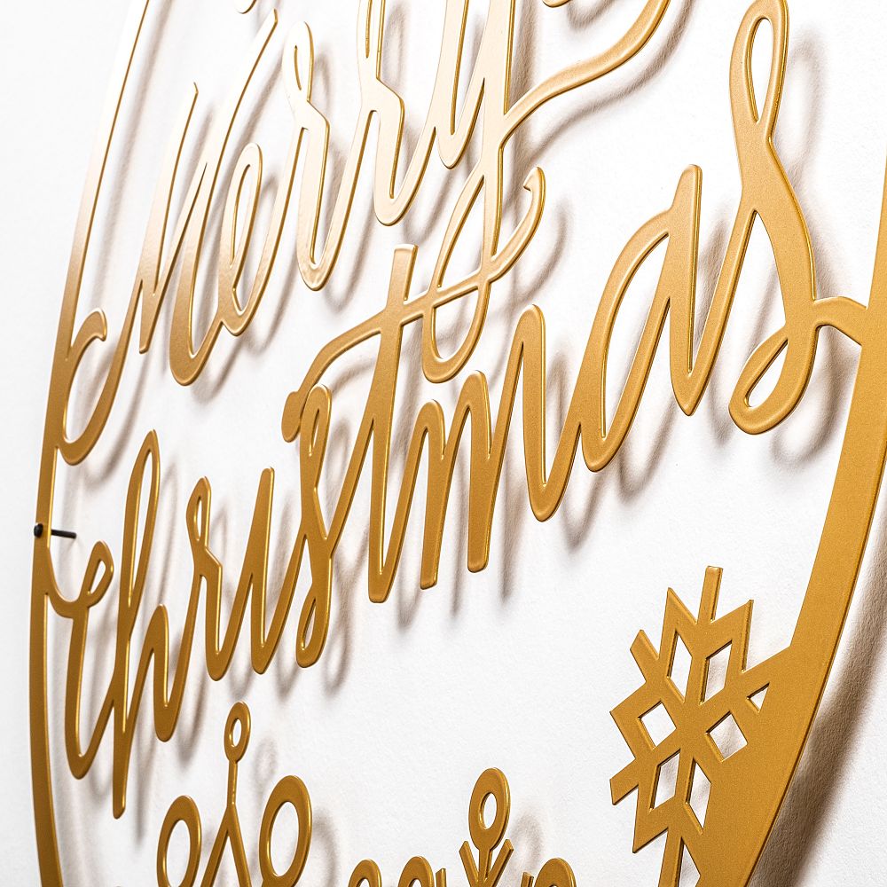 XMASGOLD - 030 Zlatni Dekorativni Metalni Zidni Ukras slika 3