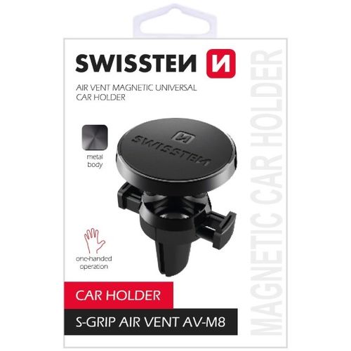 SWISSTEN držač za mobitel, metalni, magnet, za ventilaciju S-GRIP AIR VENT AV-M8 slika 1