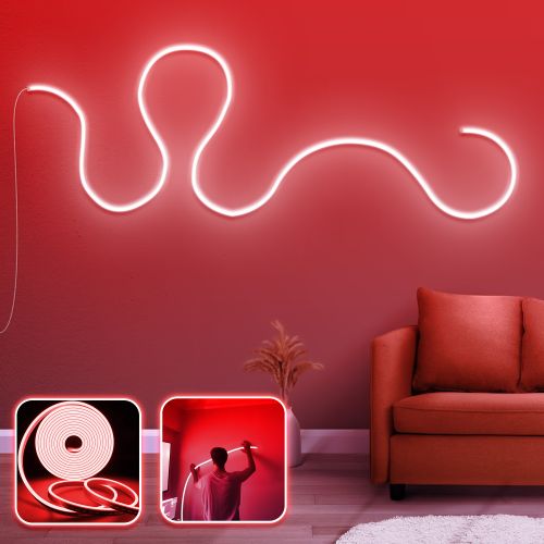 Opviq Dekorativna zidna led rasvjeta Modern Wall - Large - Red slika 1