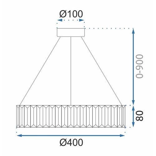 TOOLIGHT KRISTALNA LED STROPNA SVJETILKA APP982-CP slika 8