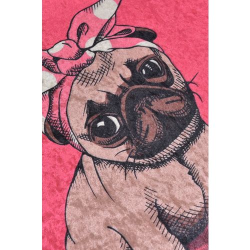 Colourful Cotton Set kupaonskih prostirki (2 komada) Pink Pug slika 4