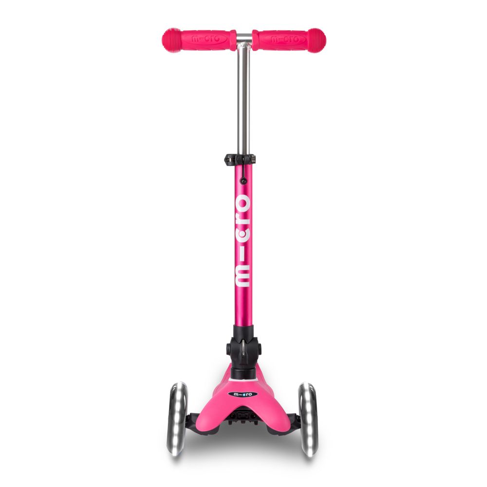 Micro Romobil Mini Deluxe Sklopivi LED, Roze slika 4