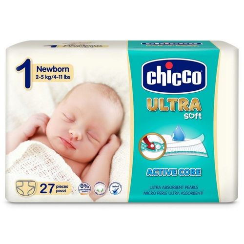 Chicco pelene ULTRA Newborn 2-5kg,27kom slika 1