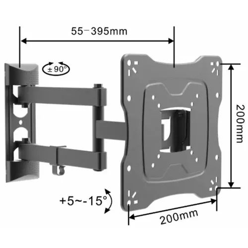 Nosač za TV Linkom 17-42/200x200/30kg/zglobni slika 1